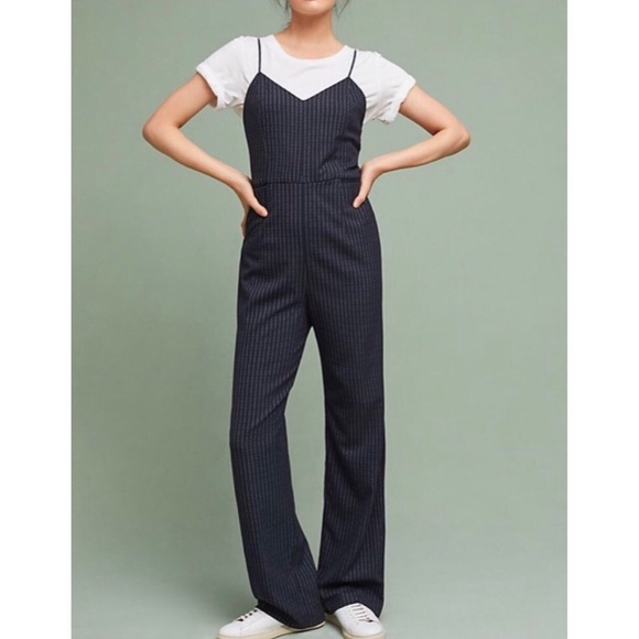 Anthropologie Other - Anthropologie The Essential Jumpsuit in Pinstripe